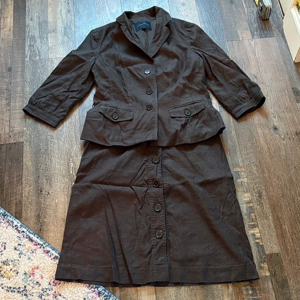 Banana Republic Women's Brown Jacket & Skirt Set 6